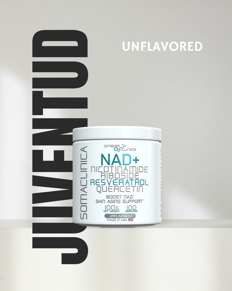 NAD+ ANTIENVEJECIMIENTO NR, RESVERATROL Y QUERCETINA